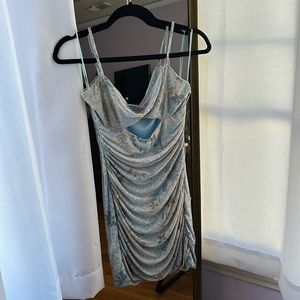 Mini Dress with Adjustable Straps, Size Small